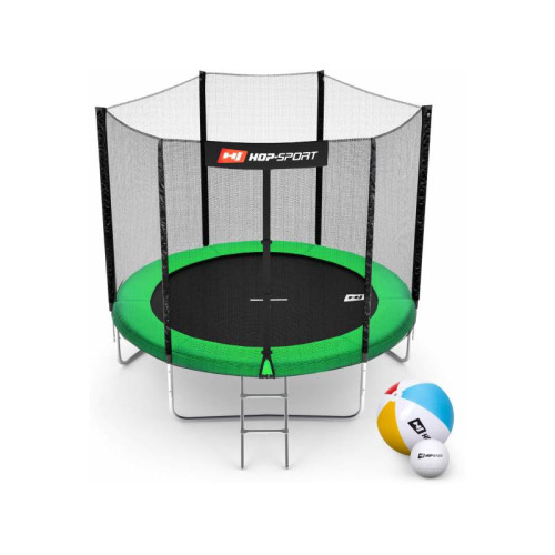 Купить Батут  Hop-Sport 8FT 244 см green с внешней сеткой  в Киеве - фото №1